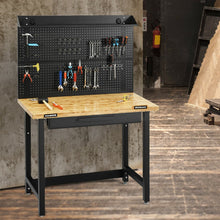 Load image into Gallery viewer, 4' Workbench with Pegboard and Organizer Drawer