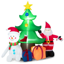 Load image into Gallery viewer, 7.2 Feet Inflatable Lighted Christmas Decoration Tree with Santa Claus