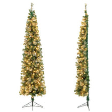 Load image into Gallery viewer, 7 Feet Half Christmas Tree with 150 LED Lights