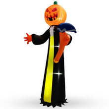 Load image into Gallery viewer, 10 Feet Halloween Inflatable Pumpkin Ghosts with Built-in LEDs