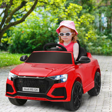 Load image into Gallery viewer, 12 V Licensed Audi Q8 Kids Cars to Drive with Remote Control-Red