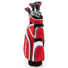 Load image into Gallery viewer, 10 Pieces Ladies Complete Golf Club Set with Alloy Driver-Red