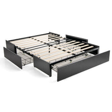 Load image into Gallery viewer, Upholstered Platform Bed Frame with 3 Storage Drawers-Full Size
