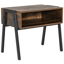 Load image into Gallery viewer, Stackable Night Stand Shelf Accent Table with Metal Frame