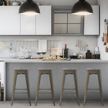 Load image into Gallery viewer, 30 Inch Bar Stools Set of 4 with Square Seat and Handling Hole-Gun