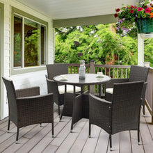 Load image into Gallery viewer, 5 pcs PE Ratten Outdoor Furniture Set