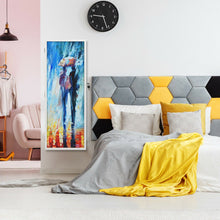 Load image into Gallery viewer, Lockable Armoire Mounted Mirrored Jewelry Cabinet