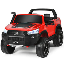 Load image into Gallery viewer, 2*12V Licensed Toyota Hilux Ride On Truck Car 2-Seater 4WD with Remote Painted Red