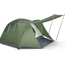Load image into Gallery viewer, 4-6 Person Camping Tent with Front Porch-Green