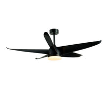 Load image into Gallery viewer, 60 Inch Reversible Ceiling Fan with Light-Black