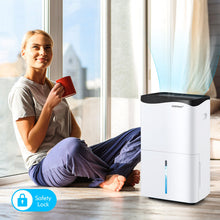 Load image into Gallery viewer, 100-Pint Dehumidifier with Smart App and Alexa Control for Home and Basements-White
