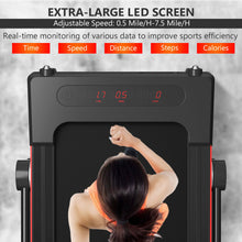Load image into Gallery viewer, 2.25 HP 3-in-1 Folding Treadmill with Table Speaker Remote Control-Black