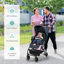 Load image into Gallery viewer, Lightweight Baby Stroller with One-Hand Quick Folding-Black