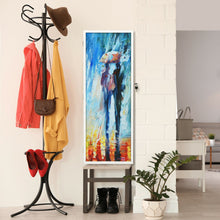 Load image into Gallery viewer, Lockable Armoire Mounted Mirrored Jewelry Cabinet