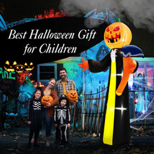 Load image into Gallery viewer, 10 Feet Halloween Inflatable Pumpkin Ghosts with Built-in LEDs