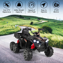 Load image into Gallery viewer, Kids Battery-Powered Ride-On Toy with 4WD-Black
