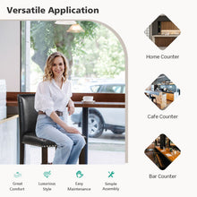 Load image into Gallery viewer, Set of 2 Bar Stools PVC Leather Counter Height Chairs for Kitchen Island