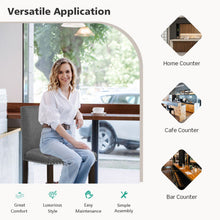 Load image into Gallery viewer, Set of 2 Bar Stools Linen Fabric Counter Height Chairs for Kitchen Island