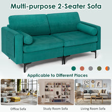 Load image into Gallery viewer, Modular 1/2/3/4-Seat L-Shaped Sectional Sofa Couch with Socket USB Port-2-Seat