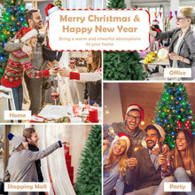 Load image into Gallery viewer, 6 Feet Pre-Lit Hinged Christmas Tree with 260 Multi-Color Lights