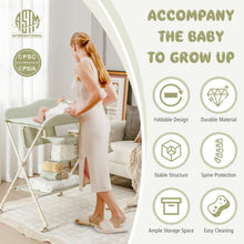 Load image into Gallery viewer, Baby Diaper Changing Table with Water Basin Wheel-Green