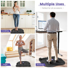 Load image into Gallery viewer, Anti Fatigue Standing Desk Mat with Massage Roller Ball and Points-Black