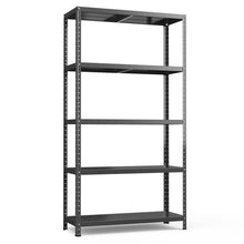 Load image into Gallery viewer, 5-Tier Metal Utility Storage Rack for Free Combination-Black