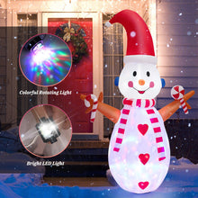 Load image into Gallery viewer, 8 Feet Christmas Snowman Decoration Inflatable Xmas Decor