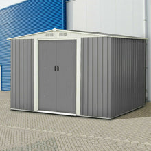 Load image into Gallery viewer, 6' x 8' Outdoor Storage Shed Tool House with Sliding Door-Gray