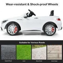 Load image into Gallery viewer, 12 V Mercedes-Benz S63 Licensed Kids Ride On Car-White