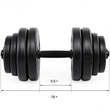 Load image into Gallery viewer, 64 lbs Adjustable Weight Dumbbell Set