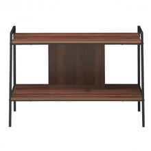 Load image into Gallery viewer, 2-Tier TV Stand w/ Shelves & Metal Frame