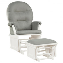 Load image into Gallery viewer, Baby Nursery Relax Rocker Rocking Chair Set-Light Gray