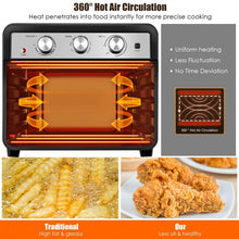 Load image into Gallery viewer, 23 QT 6-in-1 Air Fryer Toaster Oven with 9 Accessories