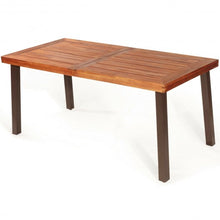 Load image into Gallery viewer, Rectangular Acacia Wood Rustic Dining Furniture Table