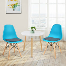 Load image into Gallery viewer, 4Pcs Mid Century Dining Chair with Linen Cushion-Blue