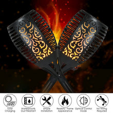 Load image into Gallery viewer, 4 pcs Solar Waterproof Flickering Dancing Flame Lamp