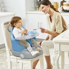 Load image into Gallery viewer, 6-in-1 Convertible Baby Booster Seat with Tray Wheels-Blue