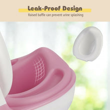 Load image into Gallery viewer, Kids Realistic Flushing Sound Lighting Potty Training Transition Toilet -Pink