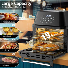 Load image into Gallery viewer, 19 QT Multi-functional Air Fryer Oven 1800W Dehydrator Rotisserie-Black
