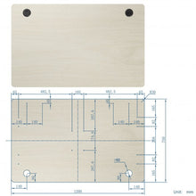 Load image into Gallery viewer, 47'' x 30'' Universal Tabletop for Standard and Standing Desk Frame-Natural