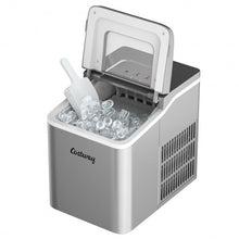 Load image into Gallery viewer, Portable Countertop Ice Maker Machine with Scoop-Silver