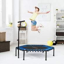Load image into Gallery viewer, 51" Mini Fitness Trampoline with Adjustable Bar