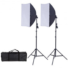 Load image into Gallery viewer, 2 x 85W Continuous Bulb Light Softbox Photography Lighting Kit