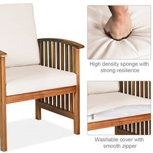 Load image into Gallery viewer, 4PCS Patio Solid Wood Furniture Set-Wood