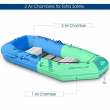 Load image into Gallery viewer, 2-3 Person Inflatable Air Pump Fishing Boat With Oars-Blue