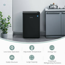 Load image into Gallery viewer, 2.5 Cu Ft Compact Single Door Refrigerator with Freezer-Black