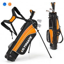 Load image into Gallery viewer, Set of 5 Ultimate 31" Portable Junior Complete Golf Club Set for Kids Age 8+ -Orange