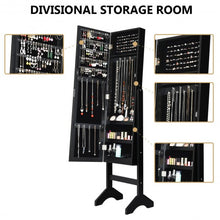Load image into Gallery viewer, Attractive Rectangle Mirrored Jewelry Cabinet-Black
