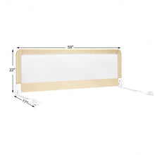 Load image into Gallery viewer, 59" Breathable Baby Children Toddlers Bed Rail Guard-Beige